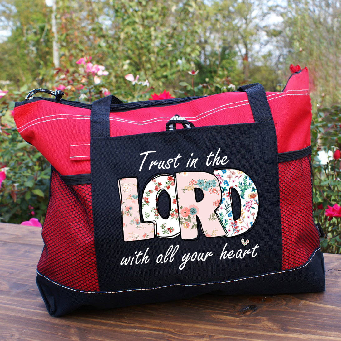 Trust In The  Lord With All Your Heart Christian Tote Bag