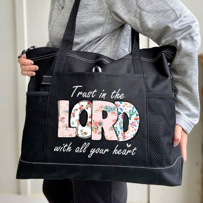 Trust In The  Lord With All Your Heart Christian Tote Bag