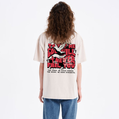 Trust Me God Will Never Fail You Christian Washed T-Shirt