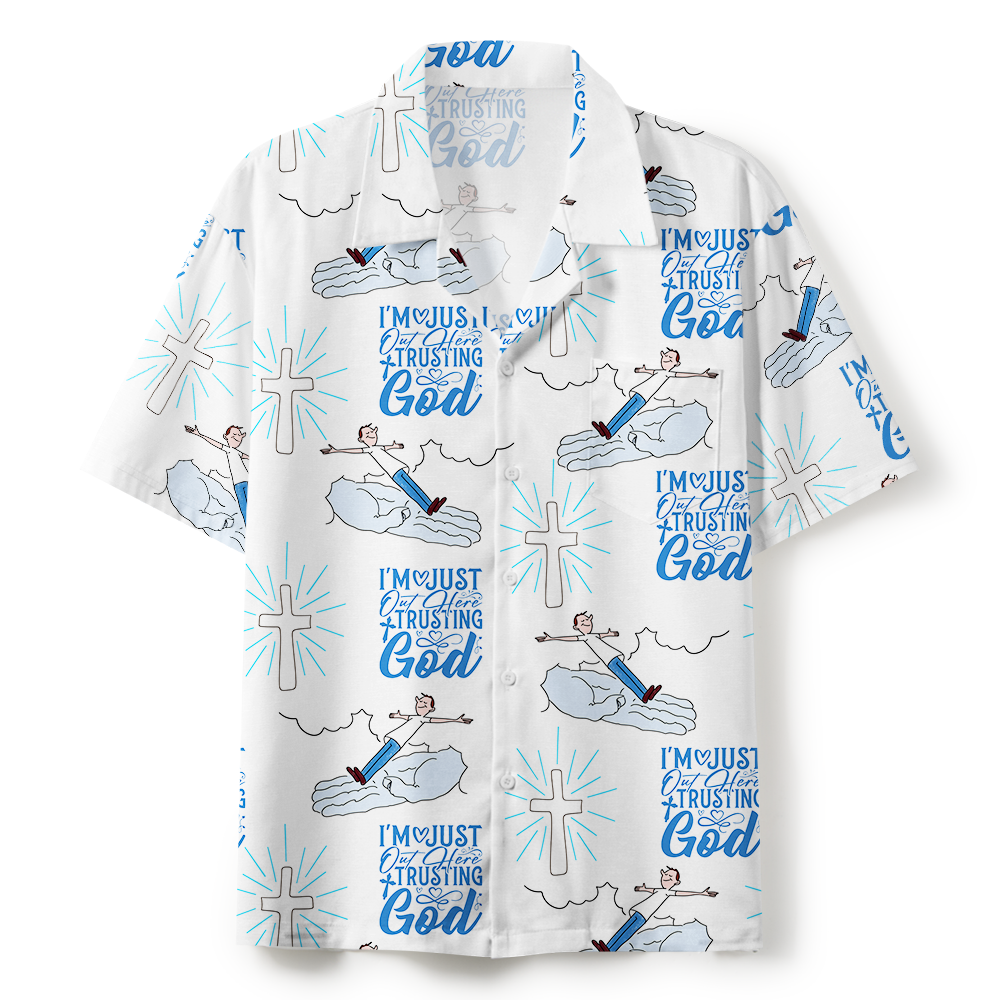 Frist Of All I'm God Pieces Christian Hawaiian Shirt Sale - GuidingCross