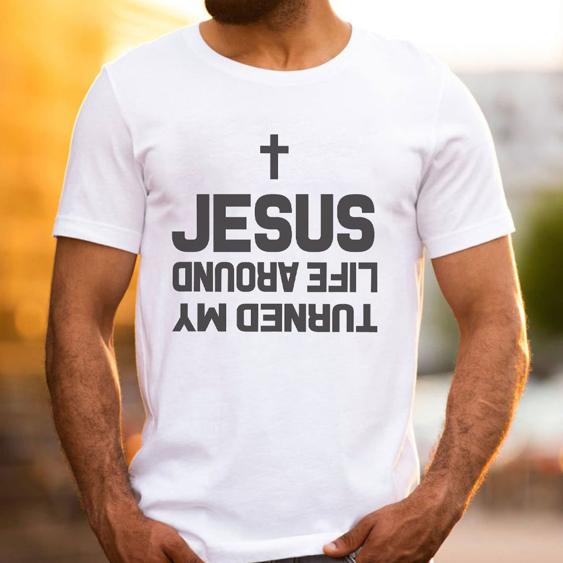 Turned My Life Around Jesus Christian T-Shirt