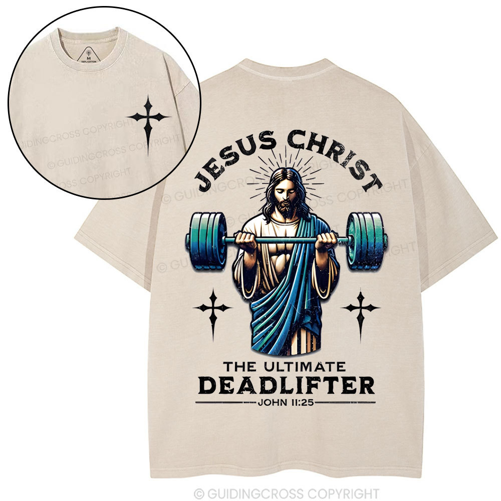 Double-sided sample washed T-Shirt Sale - GuidingCross