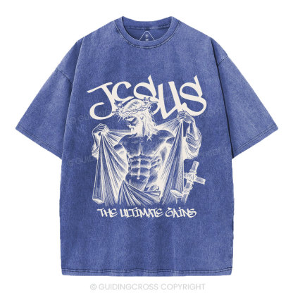 Jesus The Ultimate Gains Christian Washed T-Shirt
