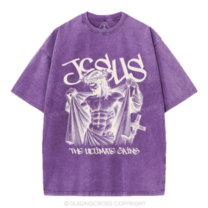 Jesus The Ultimate Gains Christian Washed T-Shirt