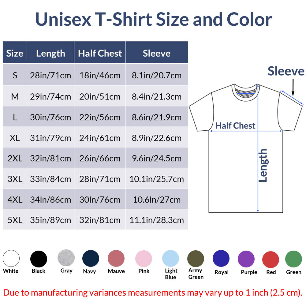 Sample T-Shirt All Color