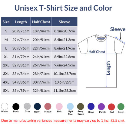 Sample T-Shirt All Color