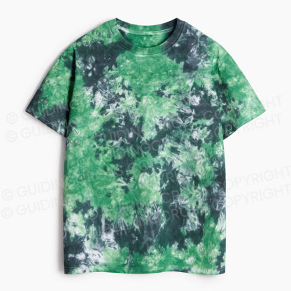 Unprinted Heavy Cotton Tie Dye T-Shirt