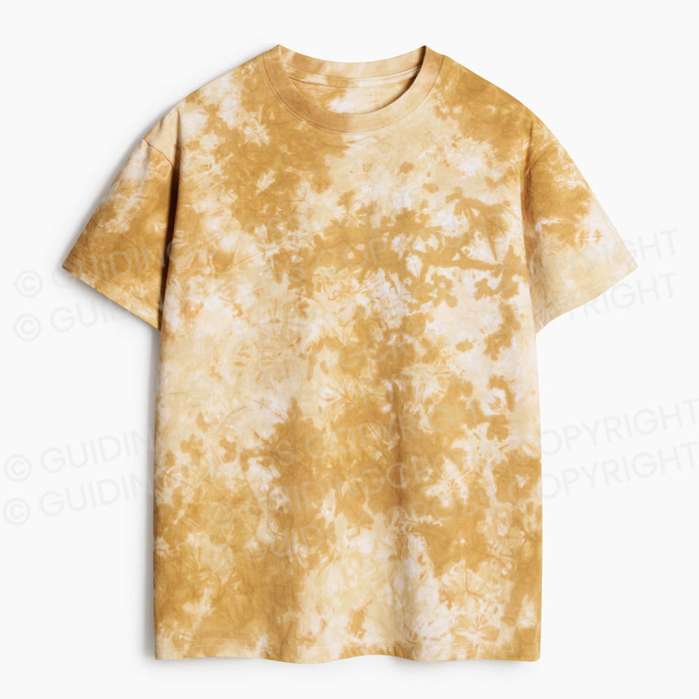 Unprinted Heavy Cotton Tie Dye T-Shirt