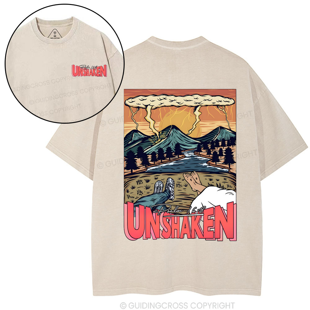 Unshaken Christian Washed T-Shirt