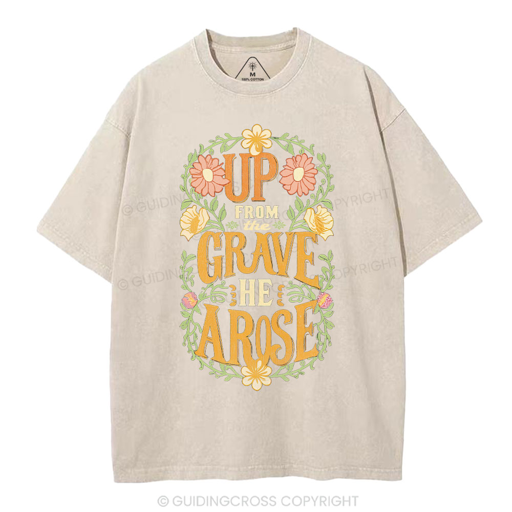 Up From The Grave Christian Washed T-Shirt