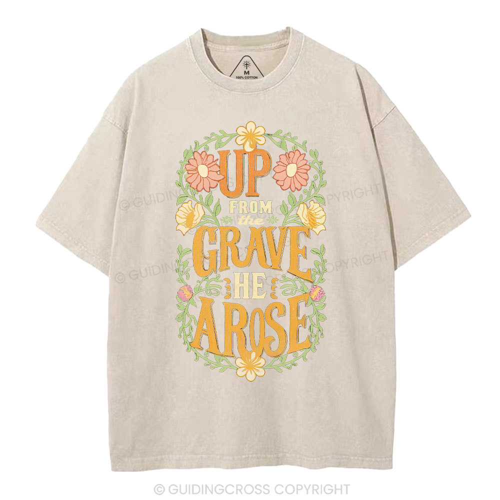 Up From The Grave Christian Washed T-Shirt