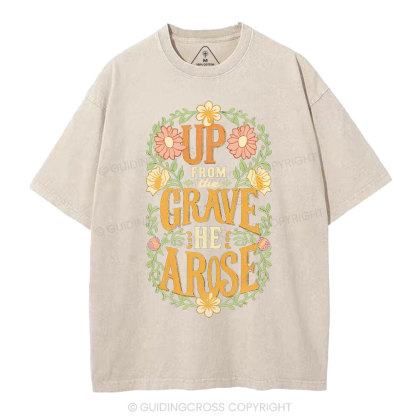 Up From The Grave Christian Washed T-Shirt