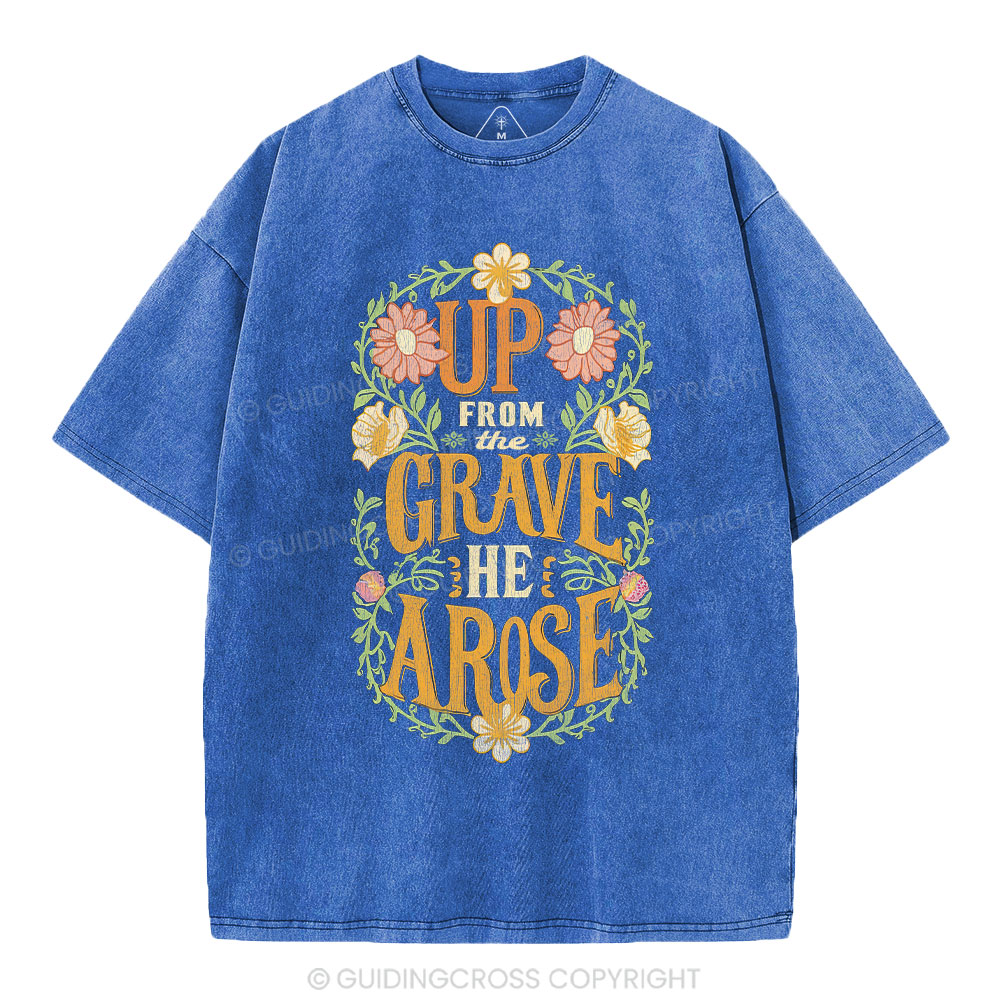 Up From The Grave Christian Washed T-Shirt