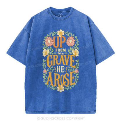 Up From The Grave Christian Washed T-Shirt