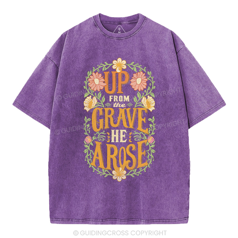 Up From The Grave Christian Washed T-Shirt