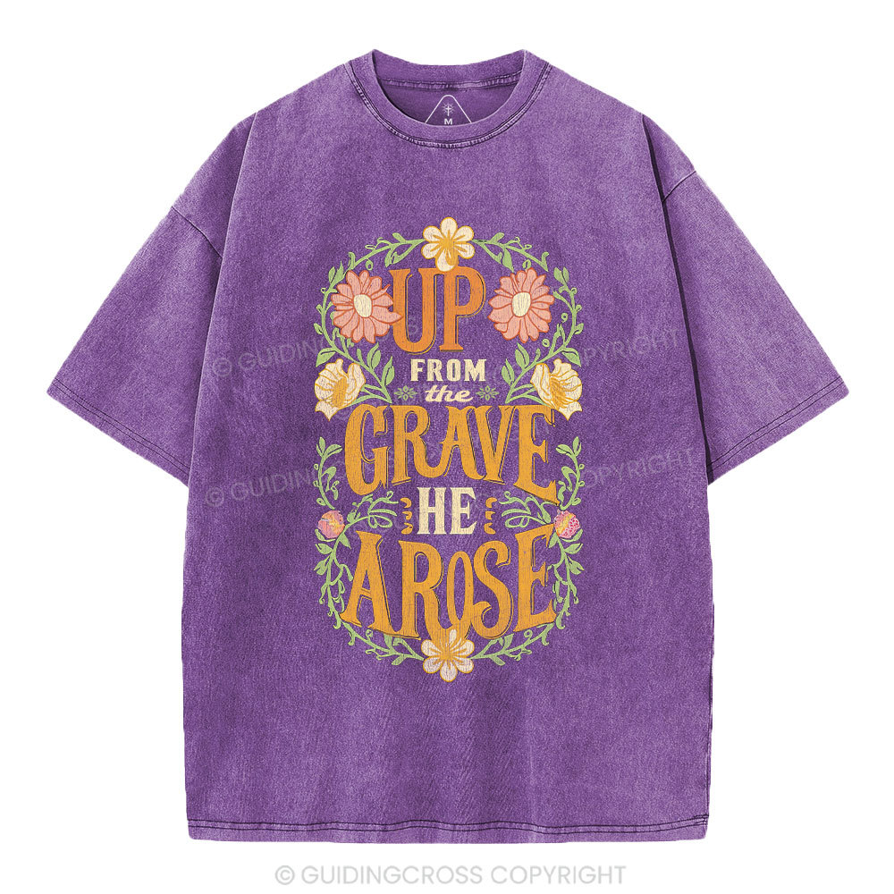 Up From The Grave Christian Washed T-Shirt