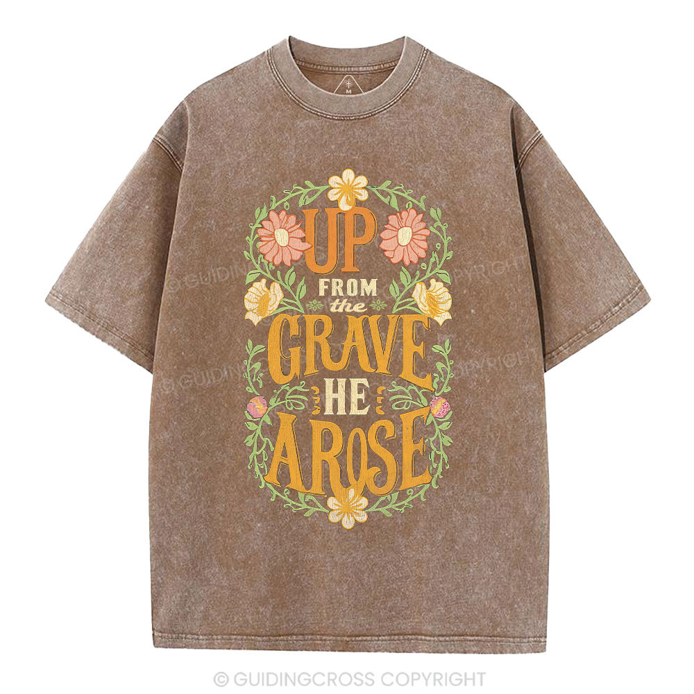 Up From The Grave Christian Washed T-Shirt