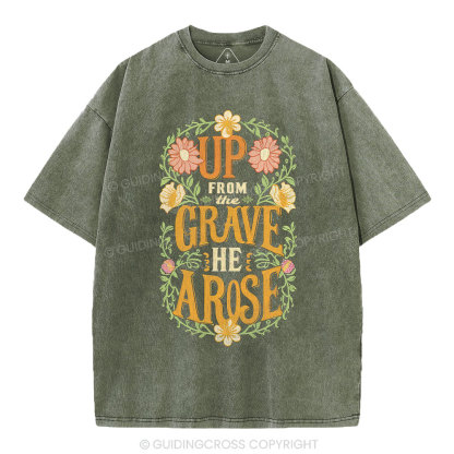 Up From The Grave Christian Washed T-Shirt