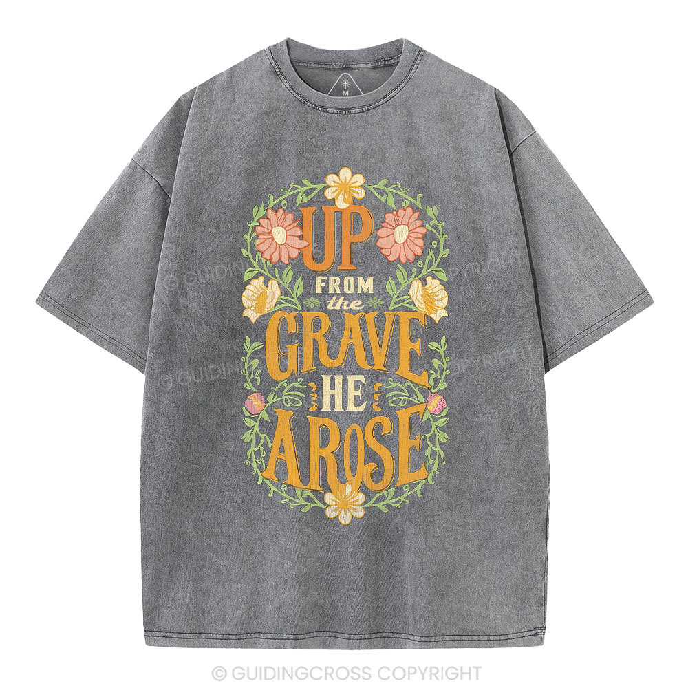 Up From The Grave Christian Washed T-Shirt