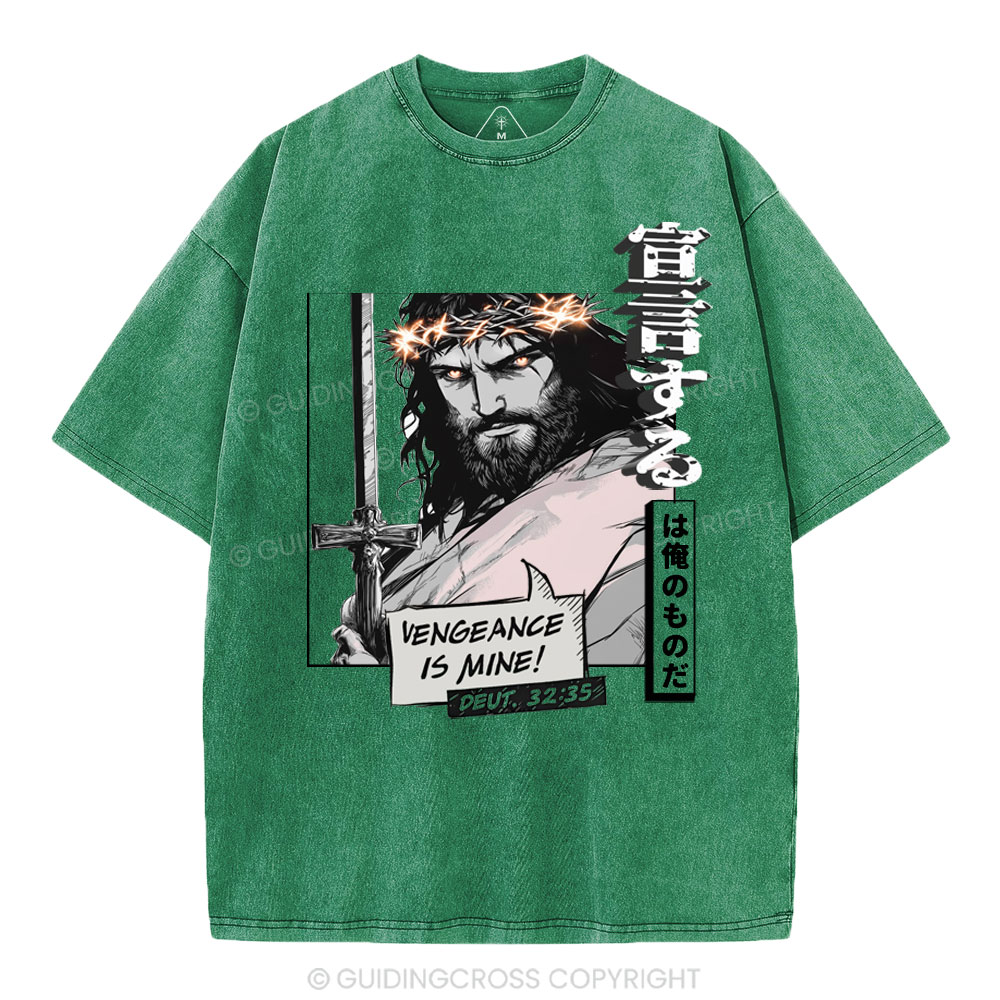 Vengeance is Mine Christian Washed T-Shirt