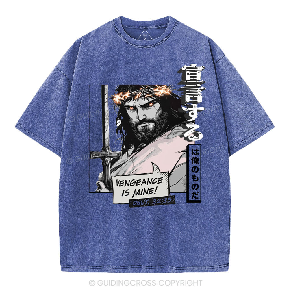 Vengeance is Mine Christian Washed T-Shirt