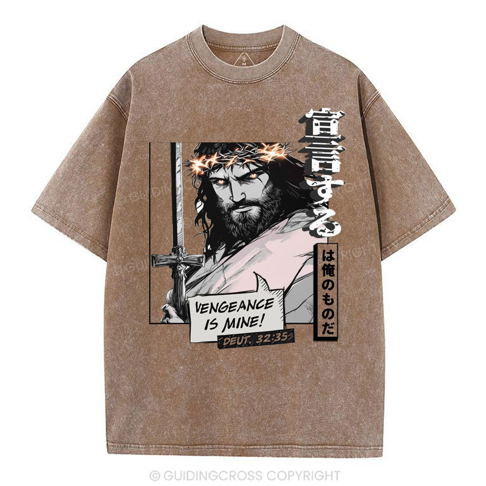Vengeance is Mine Christian Washed T-Shirt
