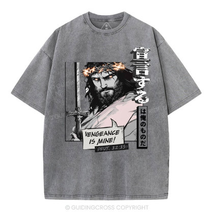 Vengeance is Mine Christian Washed T-Shirt