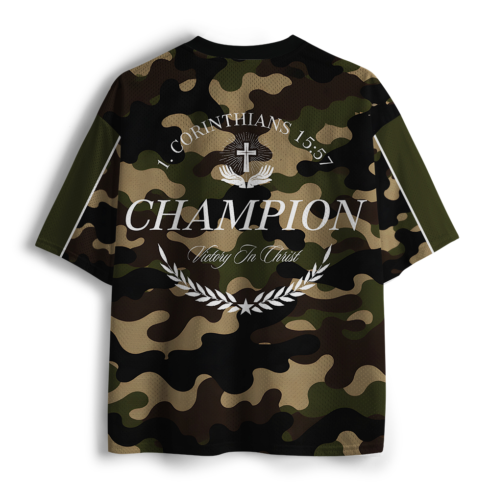 Victory In Christ Christian Mesh Jersey