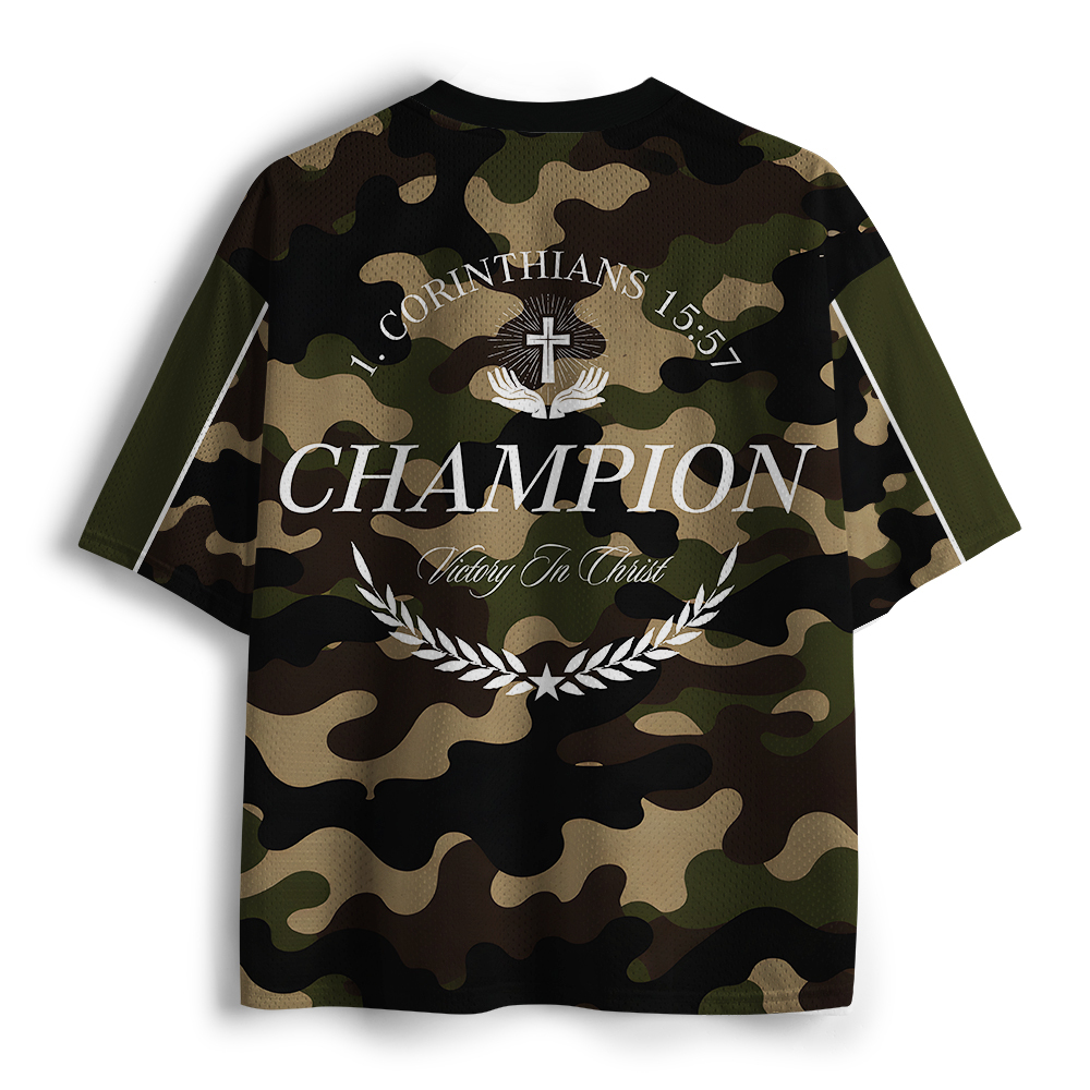 Victory In Christ Christian Mesh Jersey