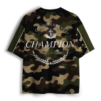 Victory In Christ Christian Mesh Jersey