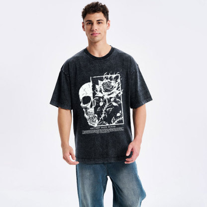Victory Over  Death Christian Washed T-Shirt
