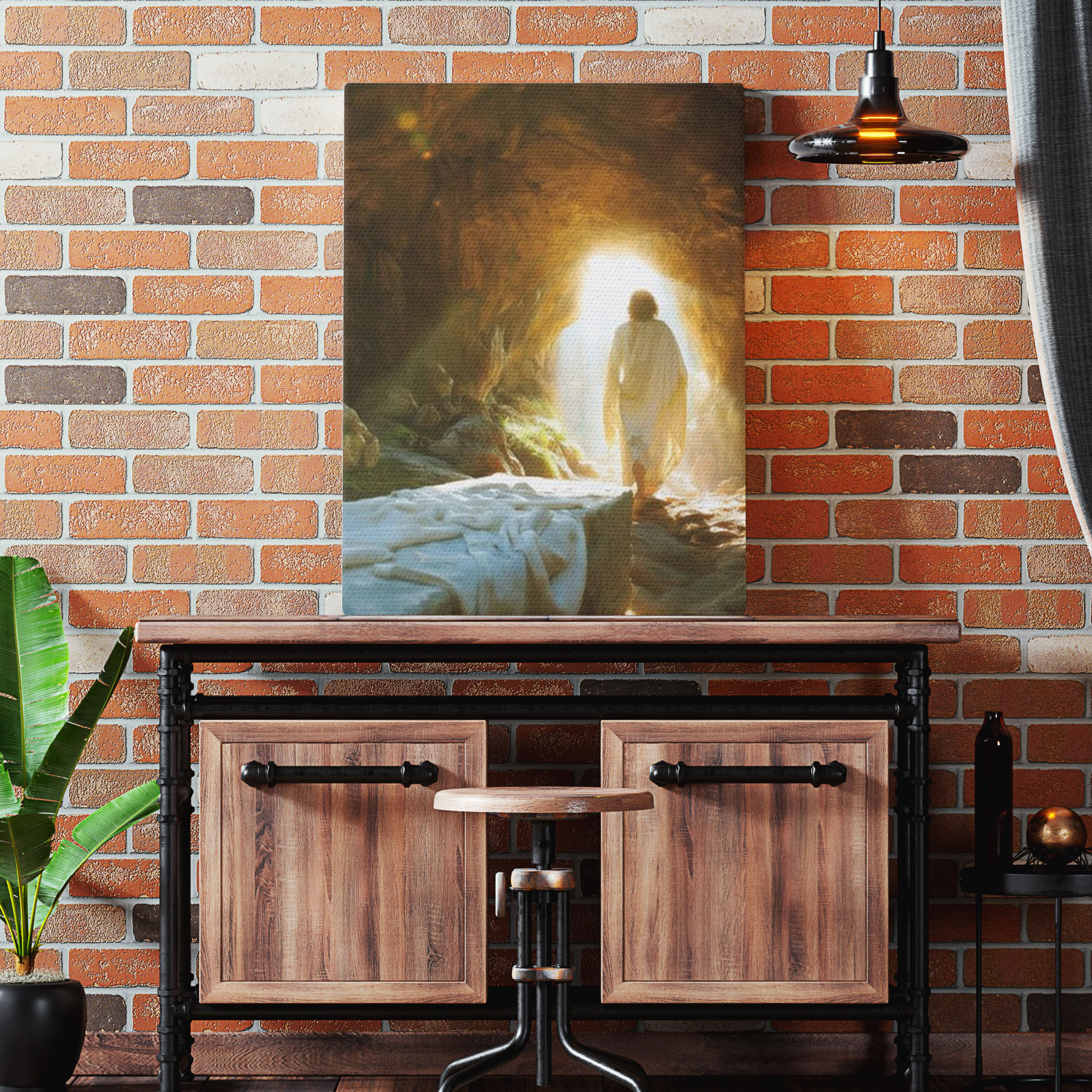 Victory In Jesus Christian Canvas Wall Art