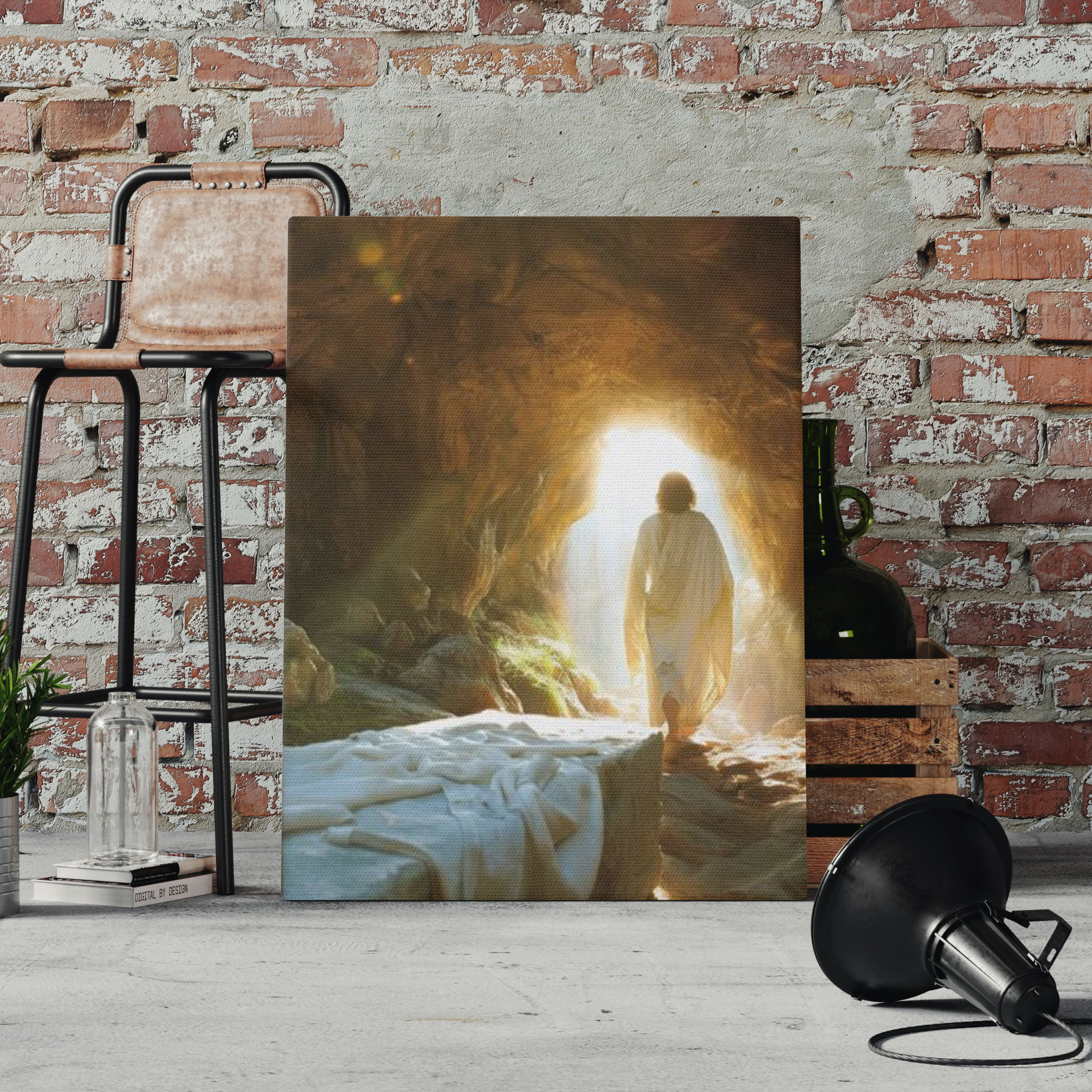 Victory In Jesus Christian Canvas Wall Art