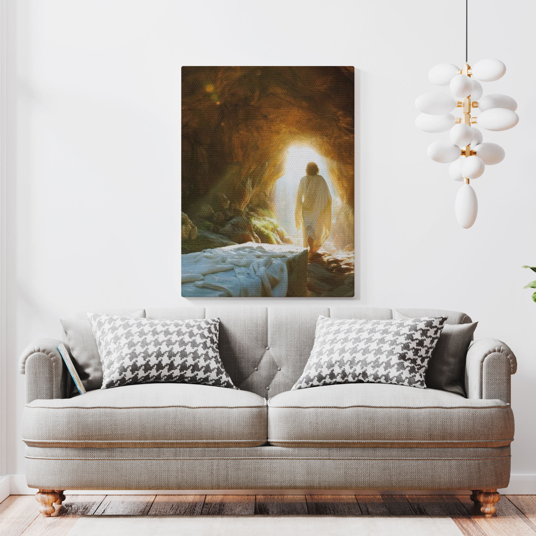 Victory In Jesus Christian Canvas Wall Art