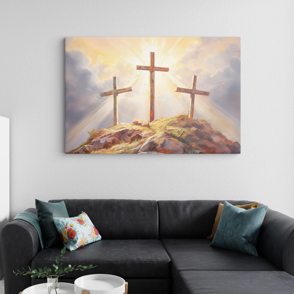 Vintage Easter Corss Christian Wall Art