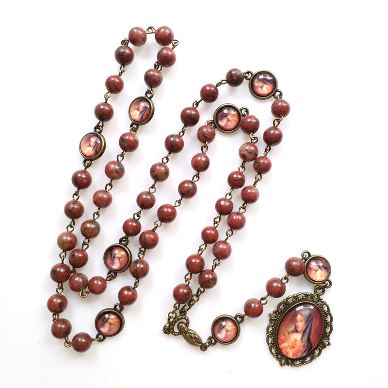 Vintage Sesame Jasper Rosary