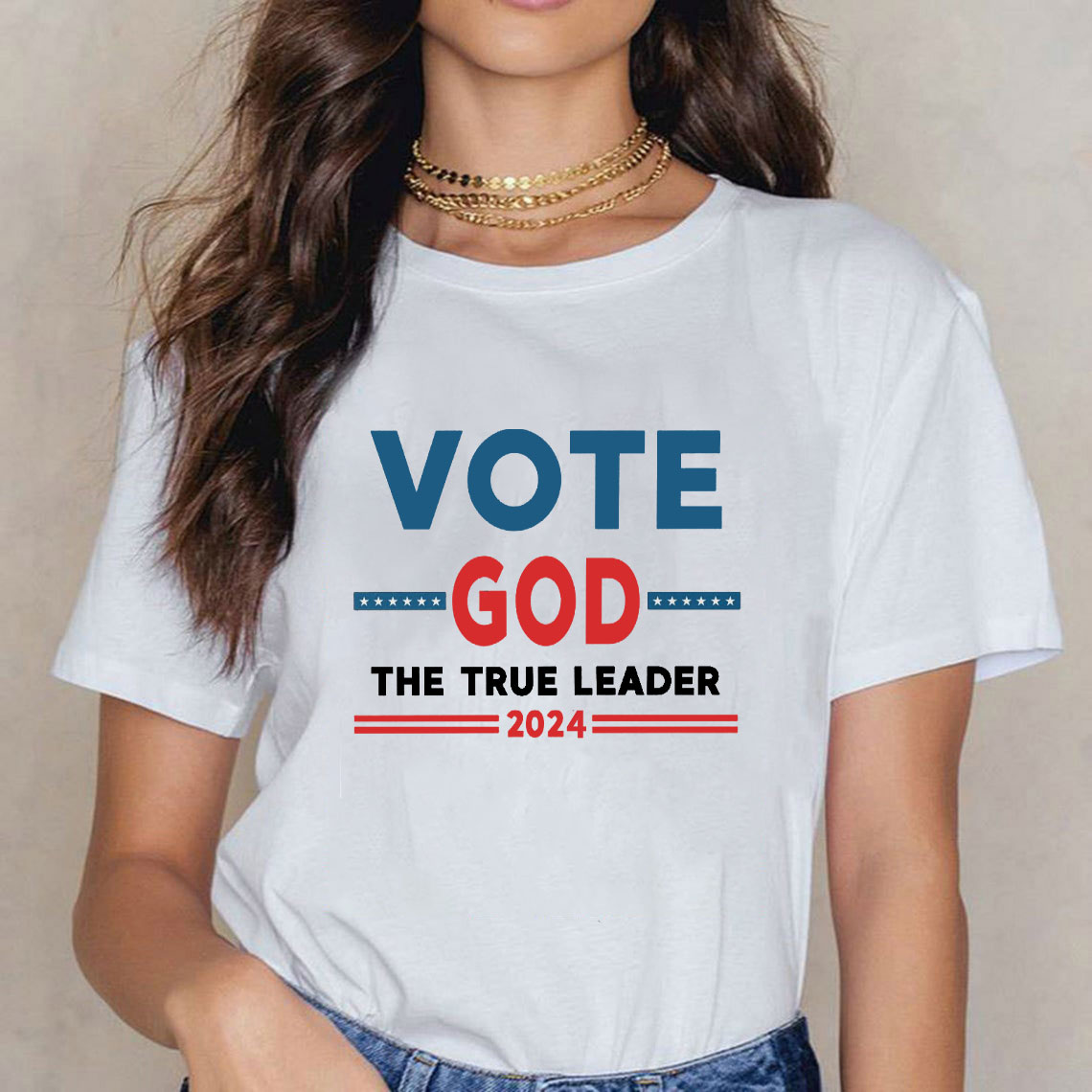 Vote God The True Leader Christian T-Shirt