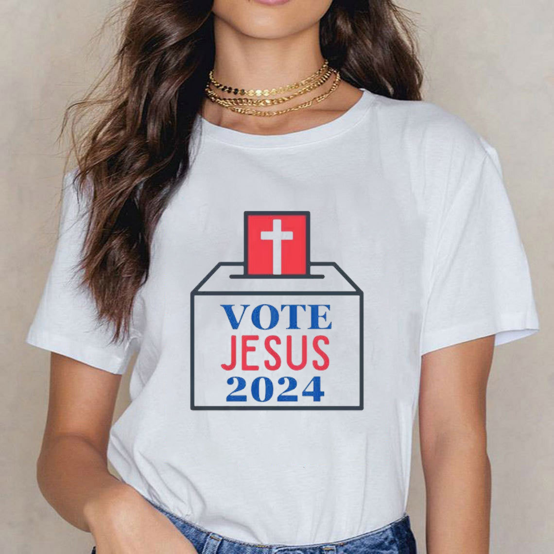 Vote Jesus 2024 Christian T-Shirt 