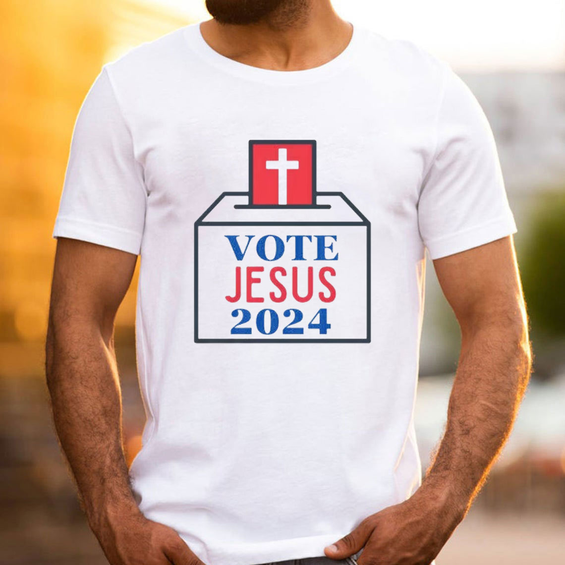 Vote Jesus 2024 Christian T-Shirt 