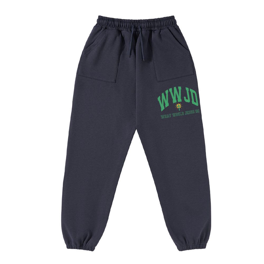 WWJD Christian Fleece Sweatpants