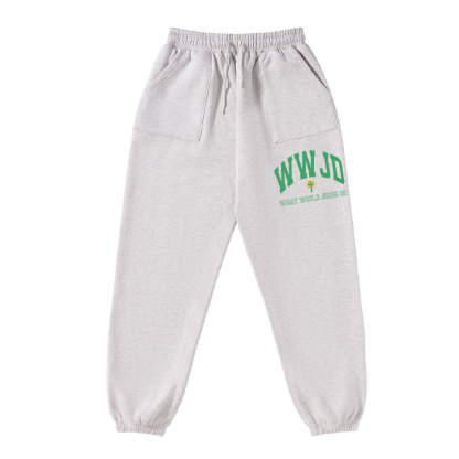 WWJD Christian Fleece Sweatpants