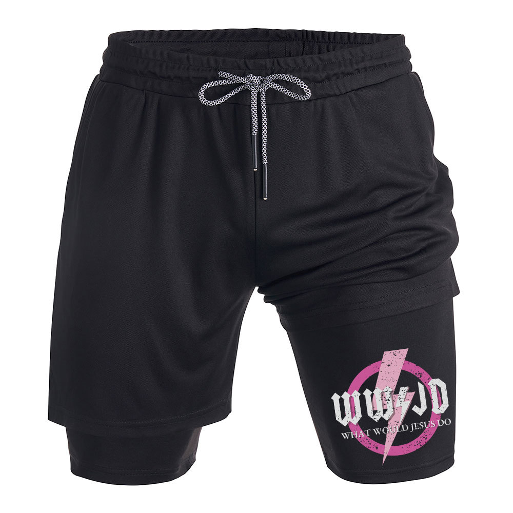WWJD Christian Performance Shorts