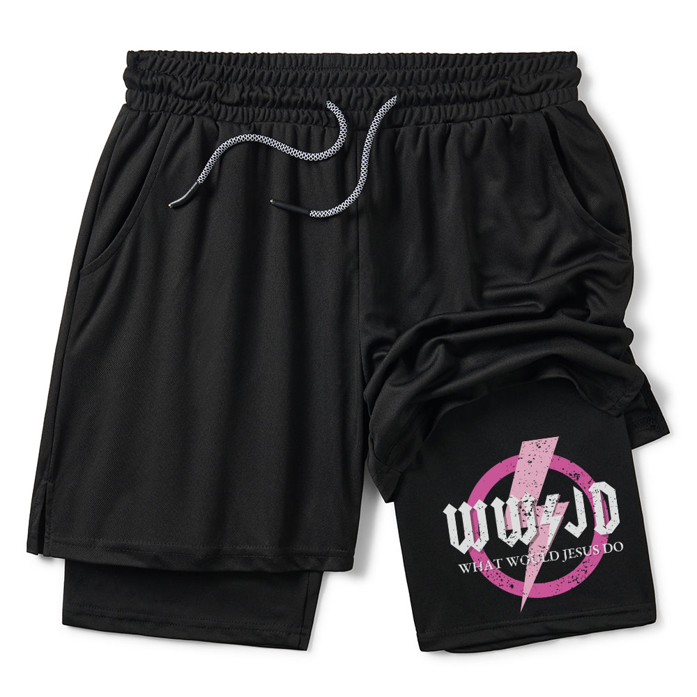 WWJD Christian Performance Shorts