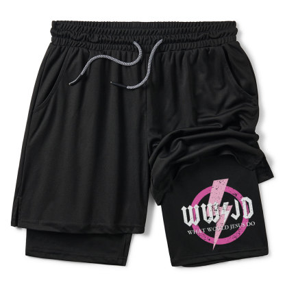WWJD Christian Performance Shorts