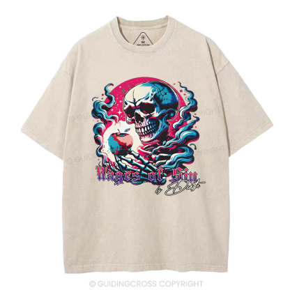Wages Of Sin Christian  Wahsed T-Shirt