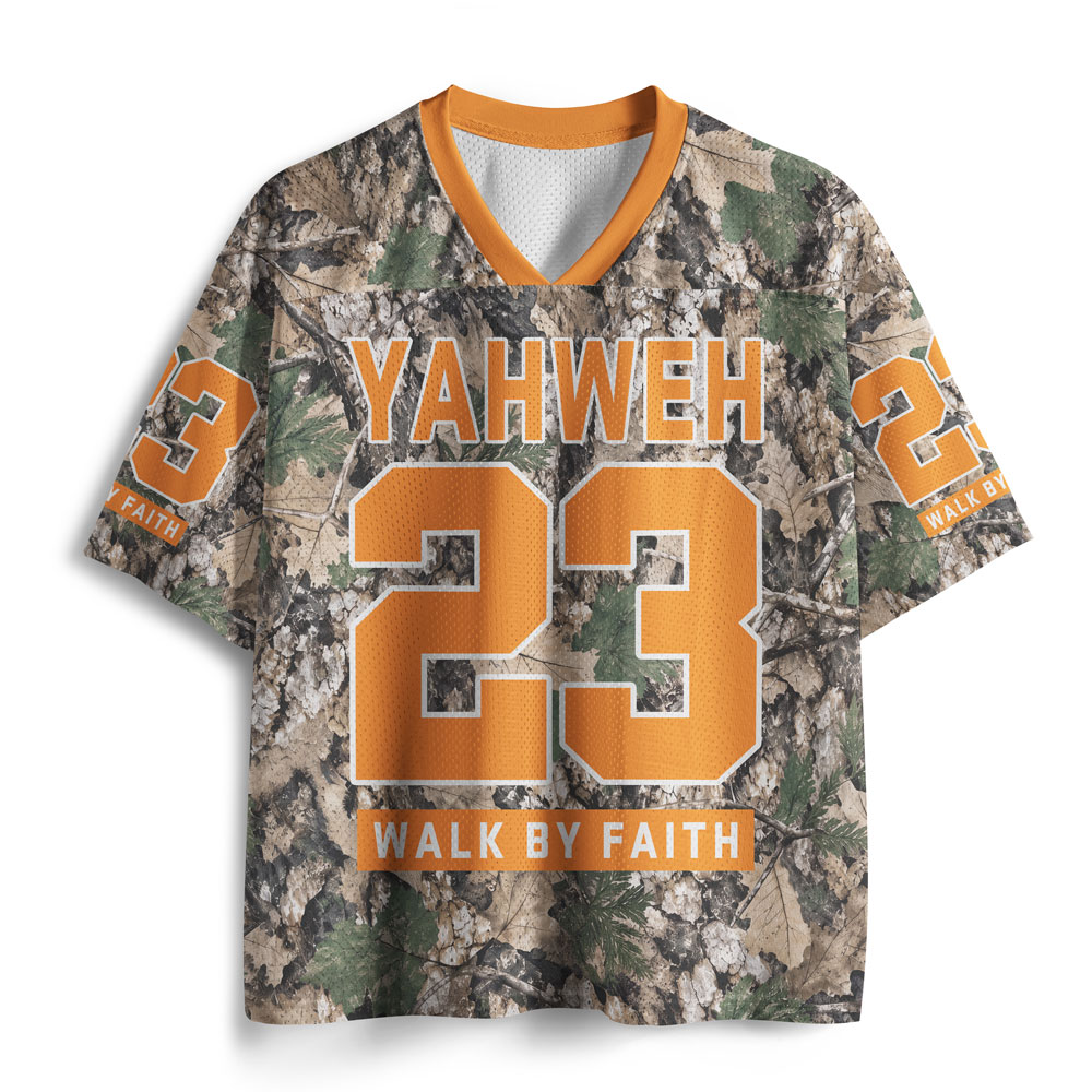 Walk By Faith Camo Christian Mesh Jersey