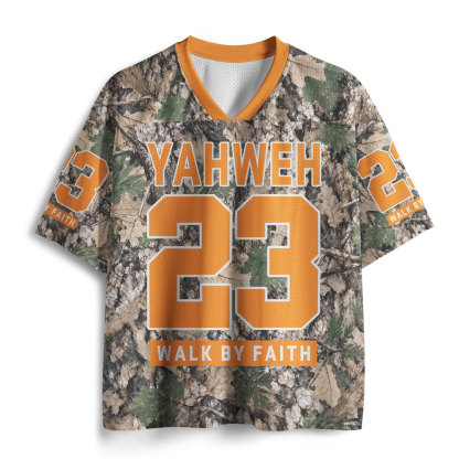 Walk By Faith Camo Christian Mesh Jersey