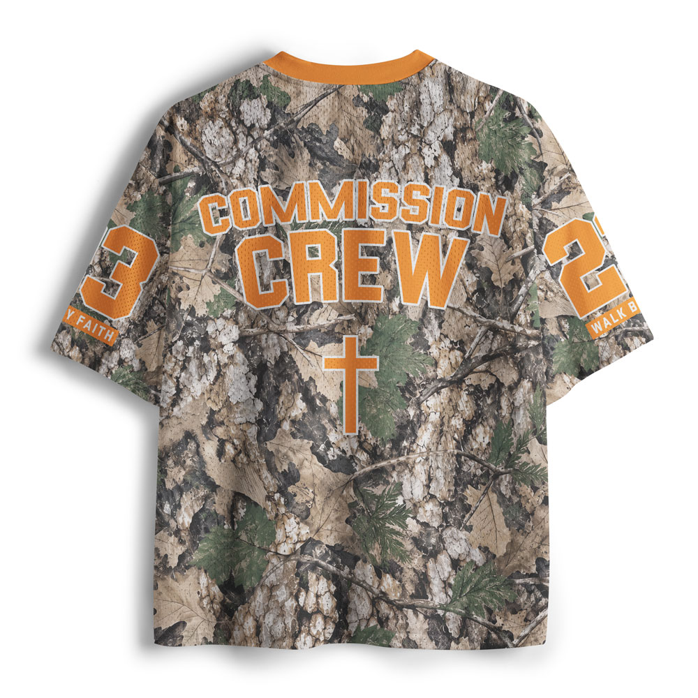 Walk By Faith Camo Christian Mesh Jersey