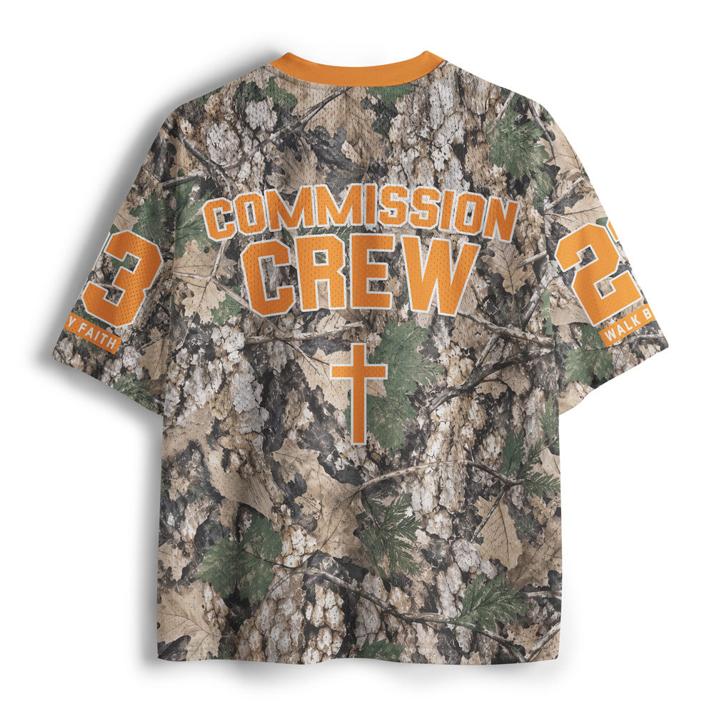 Walk By Faith Camo Christian Mesh Jersey