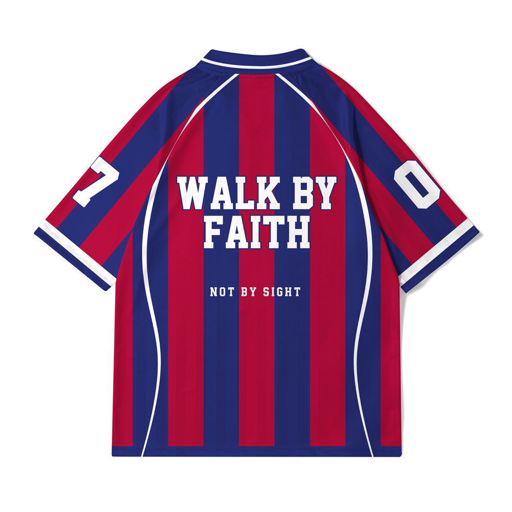 Walk By Faith Christian Collar Jersey